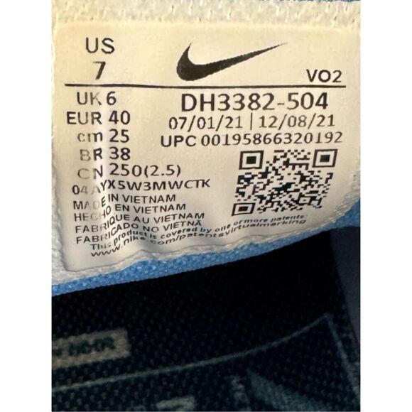 Nike Metcon 7AMP light marine blue training shoes M7/W9 running zoom react Hyper - Picture 8 of 12